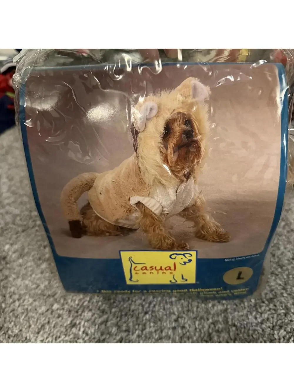 Casual Canine Large Cozy Plush and Velour Lion Dog Costume Size Large